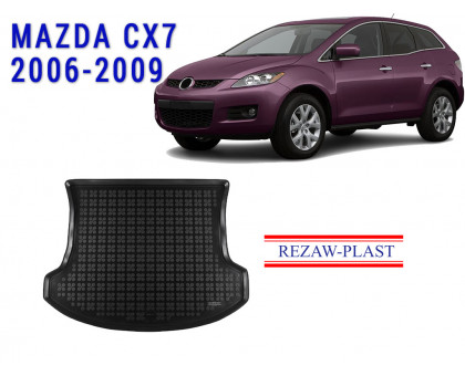 REZAW PLAST Custom Fit Cargo Liner for Mazda CX-7 2006-2009 Durable Black