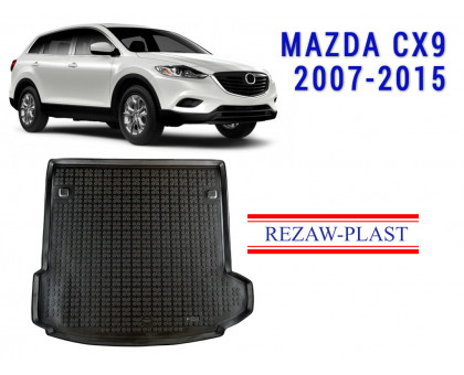 REZAW PLAST Trunk Liner for Mazda CX-9 2007-2015 Anti-Slip Black