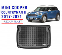 Rezaw-Plast Rubber Trunk Mat for Mini Cooper Countryman II 2017-2021 Black