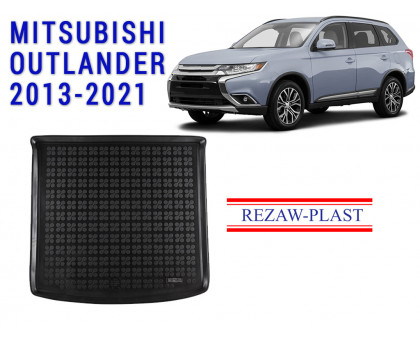 REZAW PLAST Cargo Liner for Mitsubishi Outlander 2013-2021 Waterproof Black