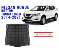 Rezaw-Plast Rubber Trunk Mat for Nissan Rogue 2014-2021 Black