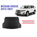 REZAW PLAST Cargo Protector for Nissan Rogue 2014-2021 All Weather Black