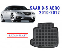 Rezaw-Plast Rubber Trunk Mat for Saab 9-5 Aero 2010-2012 Black