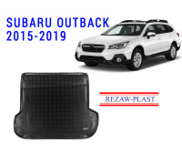 Rezaw-Plast Rubber Trunk Mat for Subaru Outback 2015-2019 Black