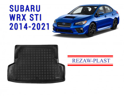 REZAW PLAST Cargo Tray Liner for Subaru WRX STI 2014-2021 Odorless Black