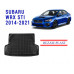 REZAW PLAST Cargo Tray Liner for Subaru WRX STI 2014-2021 Odorless Black