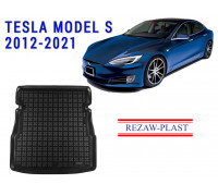 Rezaw-Plast Rubber Trunk Mat for Tesla Model S 2012-2021 Black
