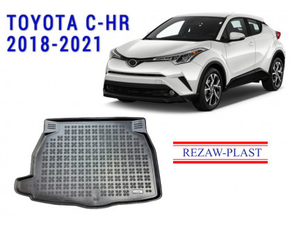REZAW PLAST Cargo Mat for Toyota C-HR 2018-2021 Waterproof Black