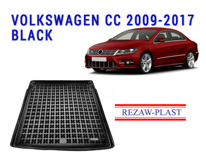 REZAW PLAST Cargo Protector for Volkswagen CC 2009-2017 Anti-Slip Black