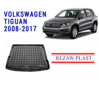 Rezaw-Plast Rubber Trunk Mat for Volkswagen Tiguan 2008-2017 Black
