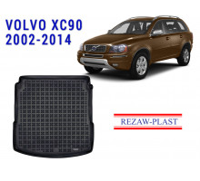 Rezaw-Plast Rubber Trunk Mat for Volvo XC90 2002-2014 Black