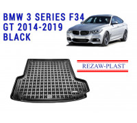 REZAW PLAST Cargo Mat for BMW 3 Series F34 GT 2014-2019 Waterproof Black 