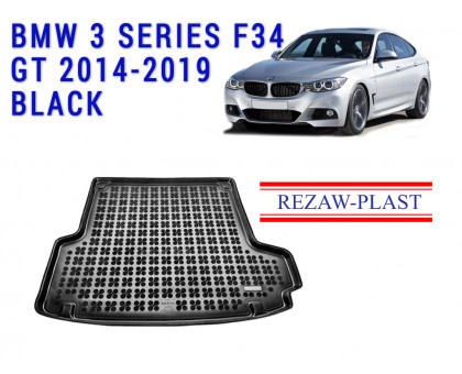 REZAW PLAST Cargo Mat for BMW 3 Series F34 GT 2014-2019 Waterproof Black 