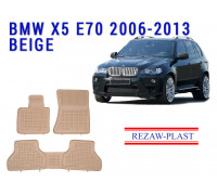 REZAW PLAST Floor Mats for BMW X5 E70 2006-2013 Molded, Anti-Slip All-Weather