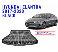 Rezaw-Plast Rubber Trunk Mat for Hyundai Elantra 2017-2020 Black