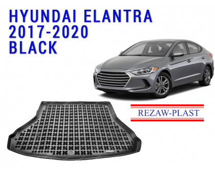 REZAW PLAST Cargo Liner for Hyundai Elantra 2017-2020 Durable Black