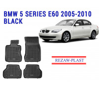 REZAW PLAST Car Liners - Precision Fit for BMW 5 Series E60 2005-2010 Durable Black 