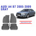 REZAW PLAST All-Weather Rubber Mats for Audi A4 B7 2005-2009 All Weather Gray