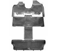 REZAW PLAST Floor Liners for Honda Odyssey 2011-2017 3 Rows Custom Fit Black