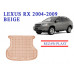 REZAW PLAST Cargo Mat for Lexus RX 2004-2009 Odorless Beige