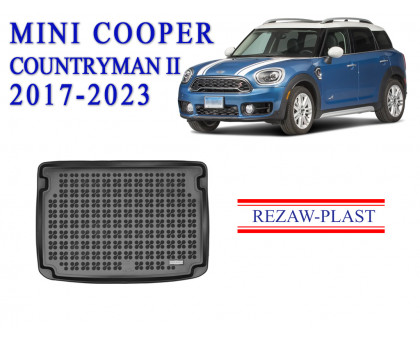 REZAW PLAST Cargo Cover for Mini Cooper Countryman II 2017-2023 Anti-Slip Black