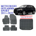 REZAW PLAST Rubber Floor Mats for Mitsubishi Outlander Sport 2011-2023 Custom Fit Black