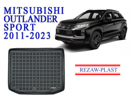 REZAW PLAST Trunk Mat for Mitsubishi Outlander Sport 2011-2023 Anti-Slip Black