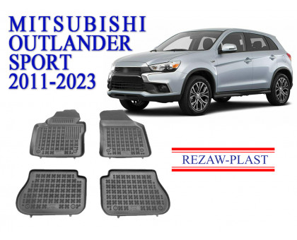 REZAW PLAST Floor Liners for Mitsubishi Outlander Sport 2011-2023 All Season Black