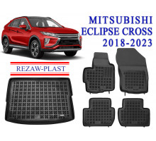 REZAW PLAST Auto Mats for Mitsubishi Eclipse Cross 2018-2023 Custom Fit Black