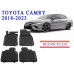 REZAW PLAST Custom Fit Floor Mats for Toyota Camry 2018-2023 Odorless Black