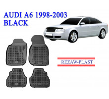 REZAW PLAST Custom Fit Floor Mats for Audi A6 1998-2003 All Weather Black 