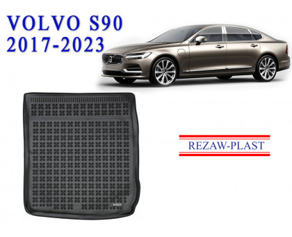 REZAW PLAST Cargo Tray Liner for Volvo S90 2017-2023 Durable Black 