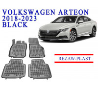 REZAW PLAST Floor Liners for Volkswagen Arteon 2018-2023 Custom Fit Black