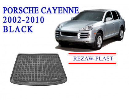 REZAW PLAST Cargo Mat for Porsche Cayenne 2002-2010 All Weather Black