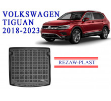 REZAW PLAST Premium Cargo Tray for Volkswagen Tiguan 2018-2023 Waterproof Black 