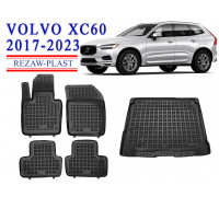 REZAW PLAST Auto Mats Tailored for Volvo XC60 2017-2023 Custom Fit Black