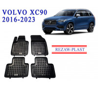 REZAW PLAST SUV Liners Set for Volvo XC90 2016-2023 All Weather Black