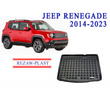 REZAW PLAST Rubber Trunk Mat for Jeep Renegade 2014-2023 Odorless Black