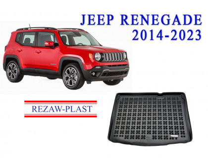 REZAW PLAST Rubber Trunk Mat for Jeep Renegade 2014-2023 Odorless Black