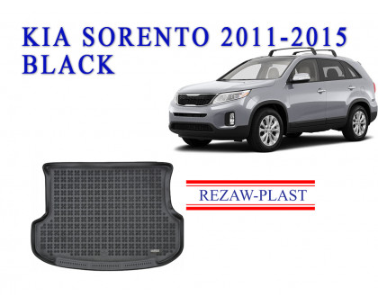 REZAW PLAST Cargo Mat for Kia Sorento 2011-2015 Anti-Slip Black