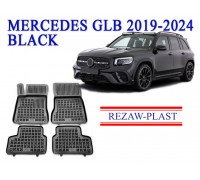 REZAW PLAST Precision Fit Rubber Mats for Mercedes GLB 2019-2024 All Weather Black