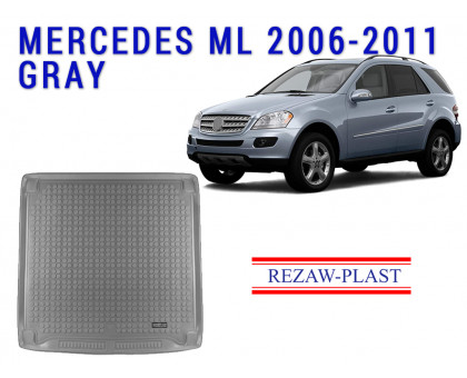 REZAW PLAST Cargo Liner for Mercedes ML 2006-2011 Anti-Slip Gray