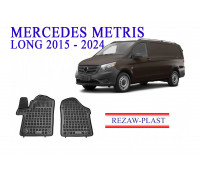 REZAW PLAST Automotive Floor Liners for Mercedes Metris 2015-2024 All Season Black