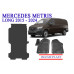 REZAW PLAST Auto Mats Tailored for Mercedes Metris Long 135WB 2015-2024 Waterproof Black