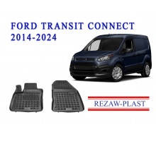 REZAW PLAST Floor Mats for Ford Transit Connect 2014-2024 2PC All Season Black