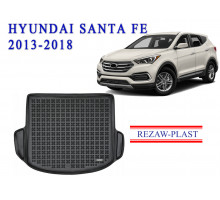 REZAW PLAST Cargo Liner for Hyundai Santa Fe 2013-2018 Waterproof Black