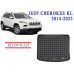 REZAW PLAST Cargo Mat for Jeep Cherokee KL 2014-2023 Odorless Black