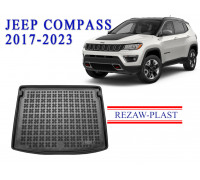 REZAW PLAST Trunk Mat for Jeep Compass 2017-2023 All Weather Black