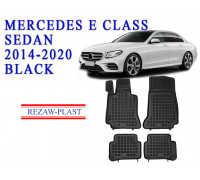 REZAW PLAST Vehicle Mats for Mercedes E Class 2014-2020 Sedan All Weather Black