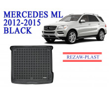 REZAW PLAST Trunk Mat for Mercedes ML 2012-2015 Waterproof Black